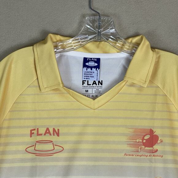 Flan Jersey Mens M Multicolor Caramel Sunset Graphic Performance Soccer Shirt‎ - Picture 2 of 10